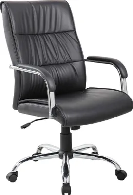 Produktbild von Bürostuhl Dagomer, Chefsessel mit Armlehnen, Ergonomischer Bürostuhl, 69x60h105/115 cm, Schwarz