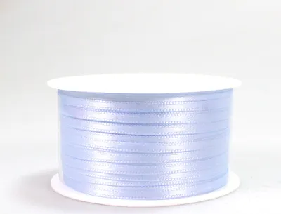 Produktbild von 50m Satinband 3mm Dekoband Schleifenband Satin Antennenband Auto Hochzeit, Farbe:hellblau