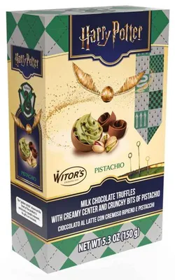 Produktbild von Harry Potter Golden Snitch Milk Chocolate Truffles Pistachio 150g