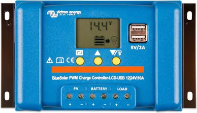 PWM-LCD&USB Solarladeregler 12/24V 10A mit Display