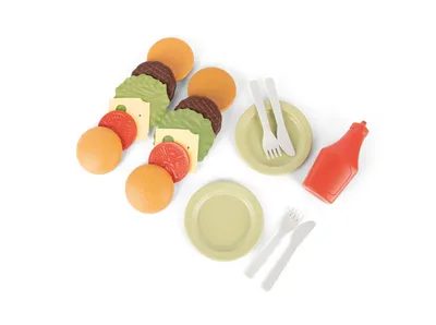 Produktbild von Dantoy BIOplastic Hamburger Set nachhaltiges Spielzeug 19-teilig
