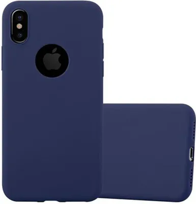 Produktbild von Cadorabo Hülle für Apple iPhone X / XS Schutzhülle in Blau Handyhülle TPU Silikon Etui Case Cover