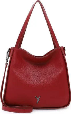 Image de SURI FREY sac shopper sac à épaule Gitty Shopper Darkred rouge foncé