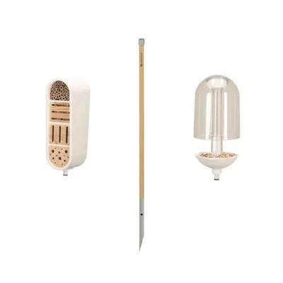 Produktbild von Gardena Ready4Garden ClickUp Set Vogelfutterhaus + Insektenhotel + Stiel