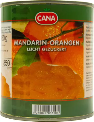 Produktbild von Food-United Mandarin-Orangen geschält kernlos 1 Dose Füllm 800g ATG 480g