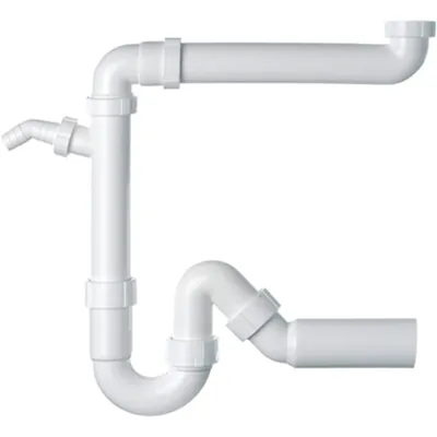 Produktbild von FRANKE Siphon / Sifon 1 1/2' Kunststoff weiß