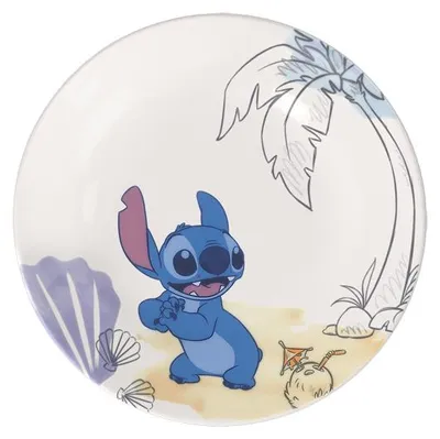 Produktbild von Villeroy & Boch Disney Stitch Kindergeschirr Komplettset 4-teilig – Teller, Suppenteller, Müslischale & Becher