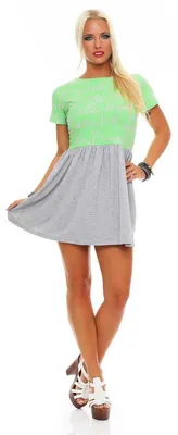 Produktbild von Minikleid Klassisches Tunika Top; Grün S/M 36/38