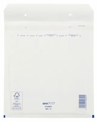 Produktbild von 50x AROFOL CLASSIC Luftpolstertaschen 5/E-15W 220x265mm für B5+ weiß
