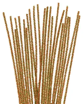Chenille-Pfeifenreiniger, 40 Stück, goldfarben, 3 mm x 30 cm, Metall