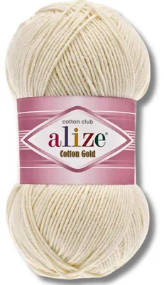 Immagine prodotto di Alize 1x 100 g Lana Cotone Gold, tinta unita, uncinetto, lavoro a maglia (878)
