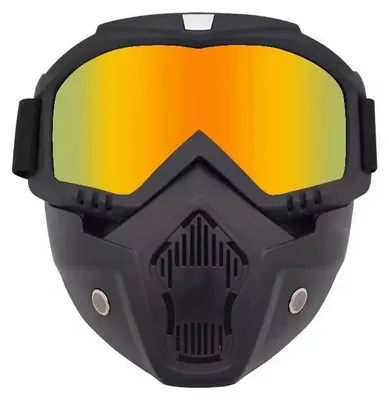 Image de Lunettes et masque de moto pour l'enduro cross, le paintball et le vélo