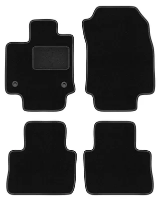 Image de Tapis de sol en moquette pour Suzuki Across depuis 2020 (SUV) – jeu de 4 pièces, noirs, sur mesure – Wielganizator LUX