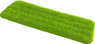 A green mop head on a white background.