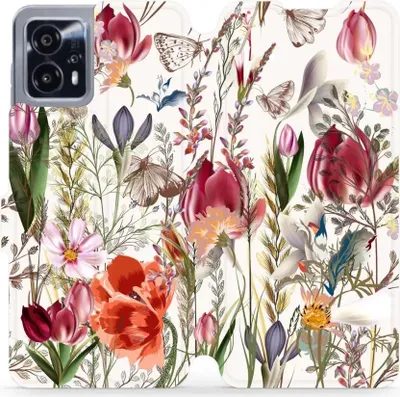 Produktbild von Handyhülle mit klappe für Motorola Moto G13, Mobiwear Book, Blumenstrauß
