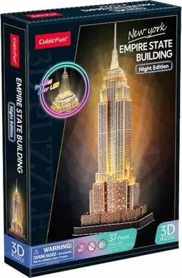 Obrázok produktu pre Kubické zábavné puzzle 3D EmpireStateBuild.w.nocna 05393