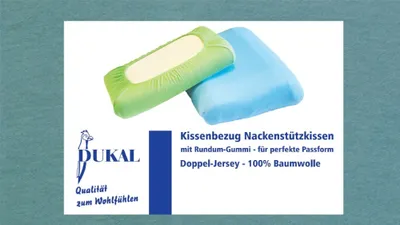Produktbild von Bezug Nackenstützkissen : Farbe - Jade, Größe - 50x70 cm