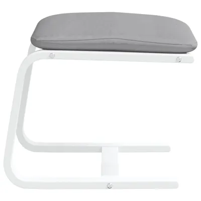 Immagine prodotto di vidaXL Sgabello grigio chiaro 51x41x40 cm tessuto
