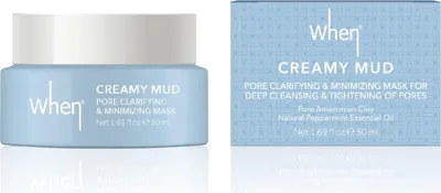 Produktbild von WHEN Cremige Schlamm-Gesichtsmaske zur Porenverfeinerung und -minimierung 50 ml