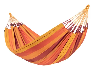 Produktbild von La Siesta Hängematte MODESTA volcano orange aus Baumwolle Doppelhängematte