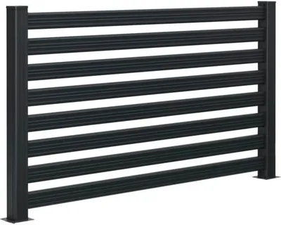 Produktbild von Pfosten-Abdeckschiene Floraworld 123 cm anthrazit