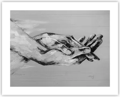 Produktbild von Poster - Poster ohne Rahmen - Handschriftlich Hände Schwarzweiß - 50x40 cm - Wand Bild - Wanddeko - Wandbilder - Kunstposter - Wandposter - Bilder - Kunstdruck - Wanddekoration - P2XAA50x40-4566