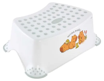 Produktbild von keeeper Tomek Tritthocker, Cute Capybara, Anti-Rutsch-Funktion, Weiß