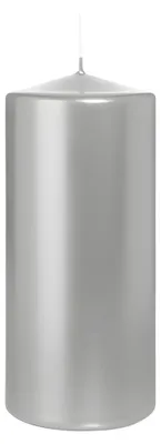 Produktbild von Säulenkerze GALA 15 cm silber