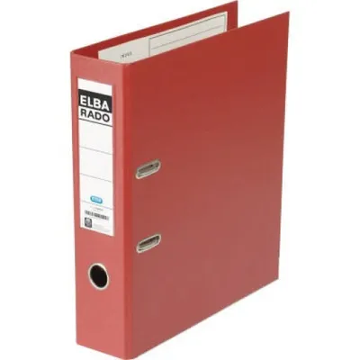 Image de Elba 100022630 Ordner rado plastic PVC/PVC - A4, 80 mm, rot