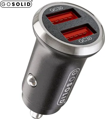 Produktbild von GO SOLID! 40W Autoladegerät 2x USB-A Schnellladegerät