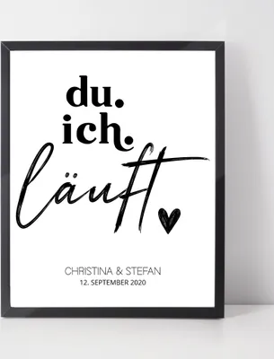 Produktbild von Liebe Poster personalisiert Namen und Datum Poster zum Jahrestag Valentinstag Geschenk | Liebesposter Hochzeitstag Verliebte – A3 (29.7x42cm) / ohne Bilderrahmen