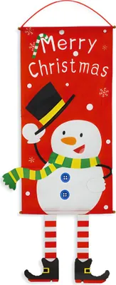 Produktbild von WEIHNACHTSBANNER Willkommensflagge Weihnachtsfensterhänger SCHNEEMANN