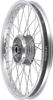 Produktbild von Speichenrad 1,6 x 19" Alufelge poliert, eloxiert, Edelstahlspeichen - Simson S53OR, S83OR