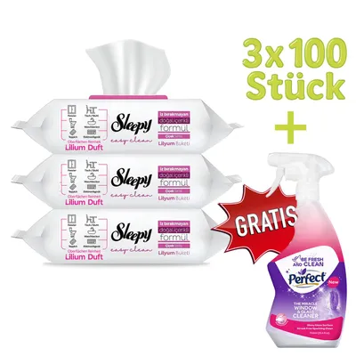 Produktbild von Sleepy Reinigungstücher für den täglichen Oberflächeneinsatz Reinigungstuch Rosa