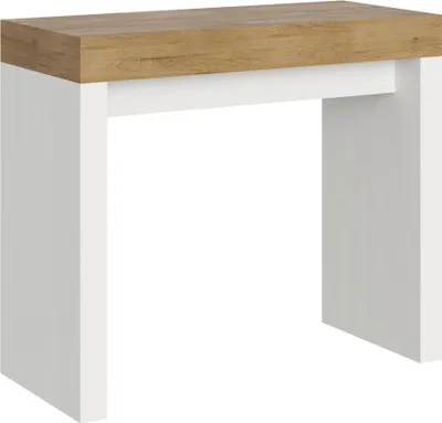 Immagine prodotto di ITAMOBY - Consolle allungabile 90x40/300 cm Roxell Mix piano quercia natura - struttura bianco frassino