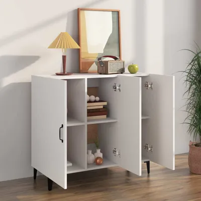 Produktbild von "Winterschlussverkauf "Sideboard - praktischem Design - Wohnzimmerschrank - Kommde für Flur - Weiß 90x34x80 cm Holzwerkstoff NeuMöbel 3207229
