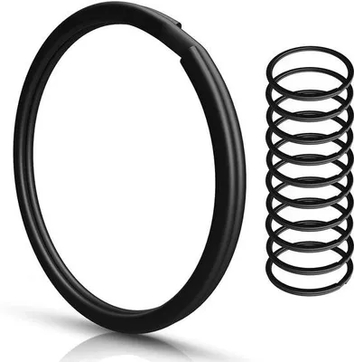 Zdjęcie produktu dla Magnetyczne breloki do kluczy, wytrzymałe, 10 sztuk, czarne, ze stali hartowanej