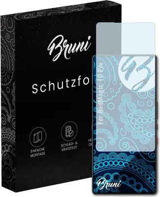Produktbild von Bruni Basics-Clear 2x Schutzfolie kompatibel mit RedMagic 10 Pro Folie