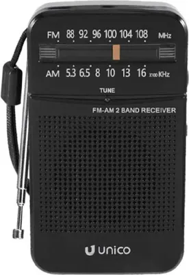 Produktbild von Unico Fm2597 Tragbares Radio Durchsichtig Durchsichtig One Size