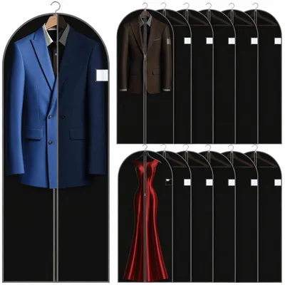 Produktbild von Kleidersack 12er Set Kleiderhülle Schutzhülle Kleider Hülle Kleiderschutz 60x150