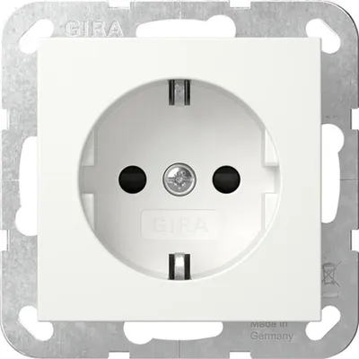 Zdjęcie produktu dla GIRA 418327, Schuko, Biały, 250 V, 16 A, 250 V, 0 - 45 °C