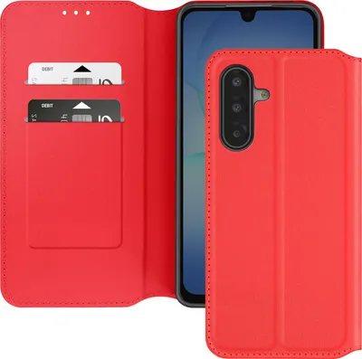 Obrázok produktu pre Avizar, puzdro na Galaxy A17 s magnetickým zapínaním a stojanom na video, červené