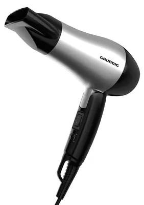 Obrázok produktu pre Grundig HD 2200, Čierna, Strieborná, Jednofarebné, Pútko na zavesenie, 1,8 m, 1200 W, 1 kusov
