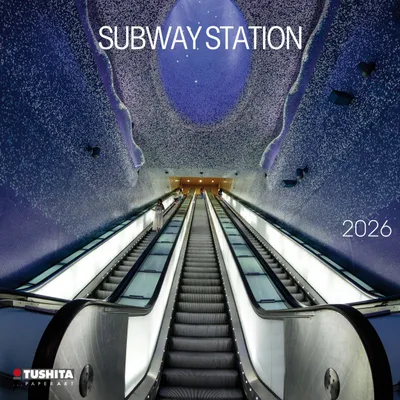 Produktbild von Tushita Subway Station 16-Monats-Wandkalender 2026, 30x30 cm