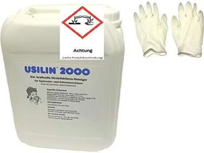 Immagine prodotto di Usilin 2000 Detergente disinfettante 10 l e guanti