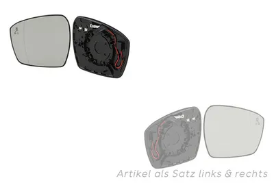 Produktbild von Spiegelglas Set passend für Ford S-Max 15 01/15- links & rechts Johns