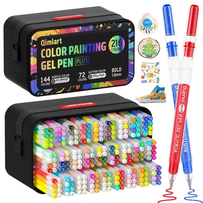 Productafbeelding van Set van 216 acrylgelstiften - Lijndikte: 1 mm - 216 kleuren