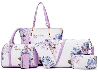 Produktbild von Solidchoice – Set aus 6 Damenhandtaschen aus Kunstleder