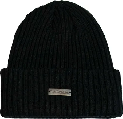 Immagine prodotto di Cappello invernale Mitchell & Ness Cuff Knit - METAL LOGO nero