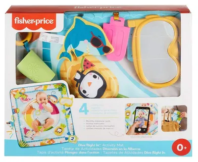 Zdjęcie produktu dla Fisher-Price GRR44, Mata do zabaw dla niemowląt, Wielobarwny